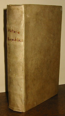  Platone La Republica di Platone, tradotta dalla lingua greca nella thoscana dall'eccellente phisico messer Pamphilo Fiorimbene da Fossombrone... 1554 in Vinegia appresso Gabriel Giolito de Ferrari et fratelli